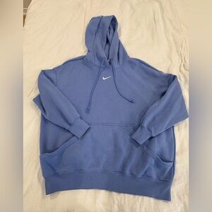 Vintage Y2K Center Swish Nike Sweatshirt Men’s XL Baby Blue